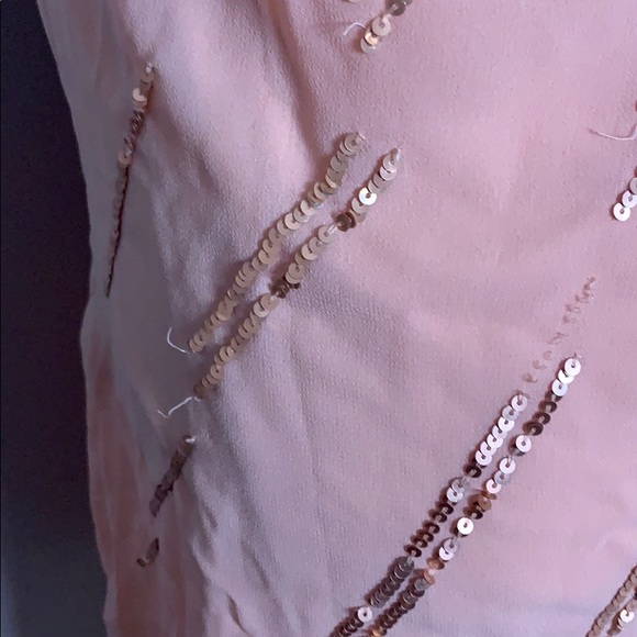 Pink Sequined One Shoulder Plus Cocktail Dress 14W - Picture 9 of 12